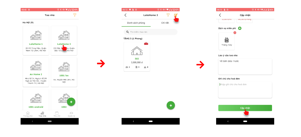 Chỉnh sửa tòa nhà